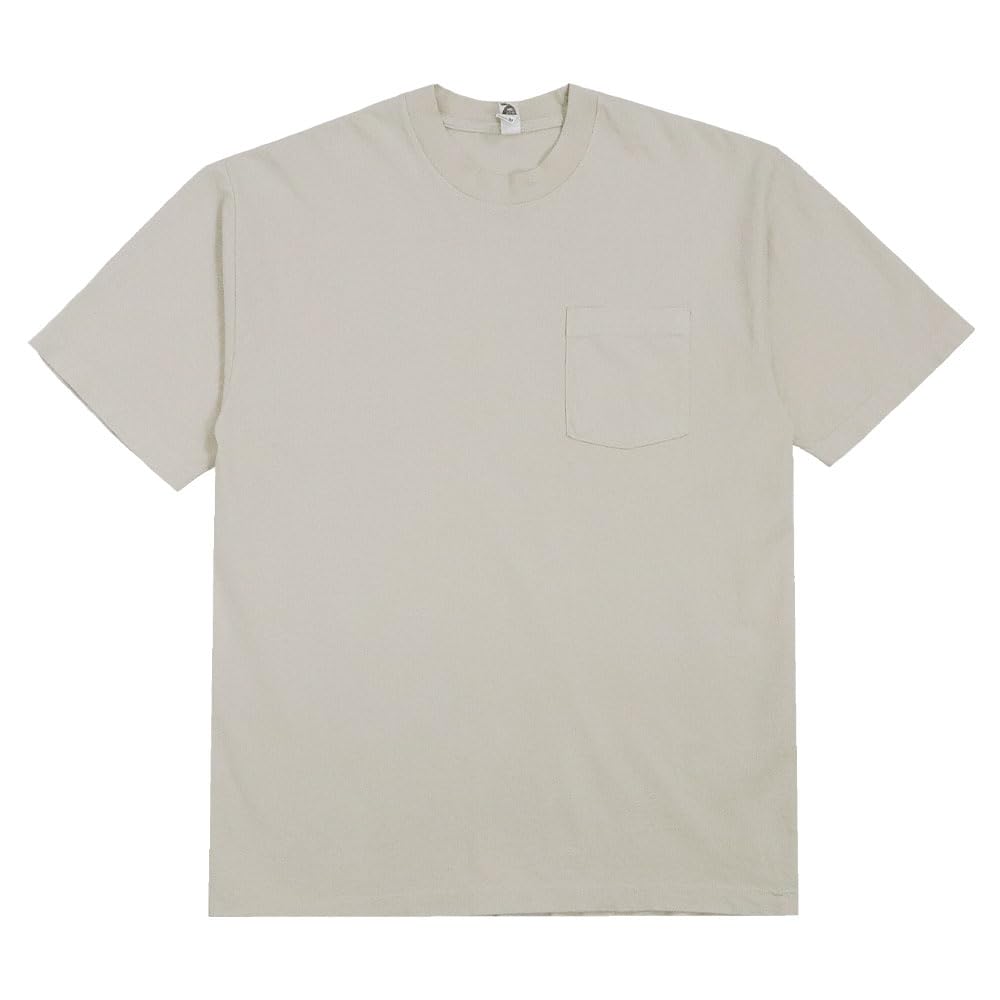 

Angeles Pocket short for men and Los Angeles M [Los Apparel] T-shirt, heavyweight, sleeve, women, Apparel, 6.5oz, plain, 1809GD, cement, ivory, [Used]