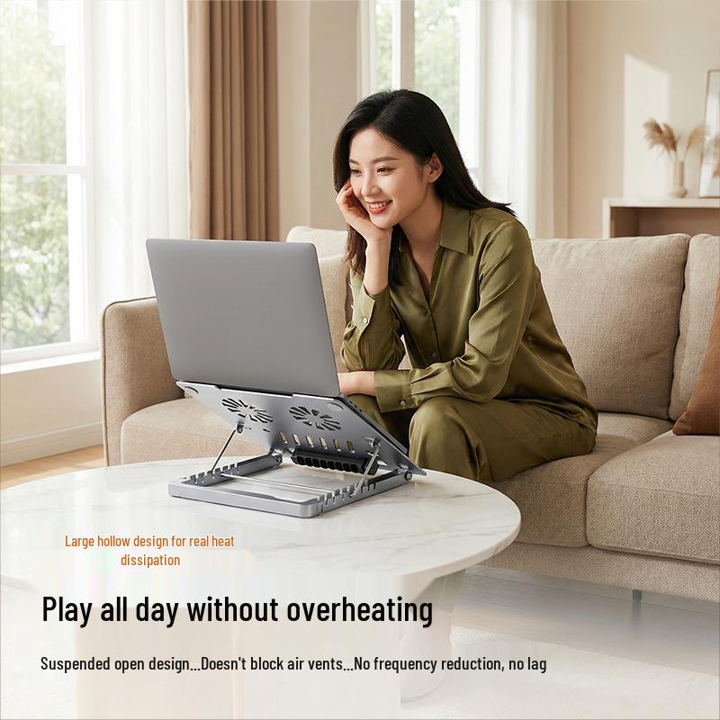All-Metal Universal Folding Laptop & Tablet Stand with Heat Dissipation