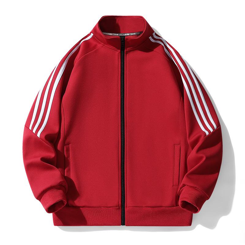 Men's Spring Autumn Casual Sports Striped Jacket Sweatshirts Long Sleeve Pullovers Coat For Men Streetwear Couple Clothes