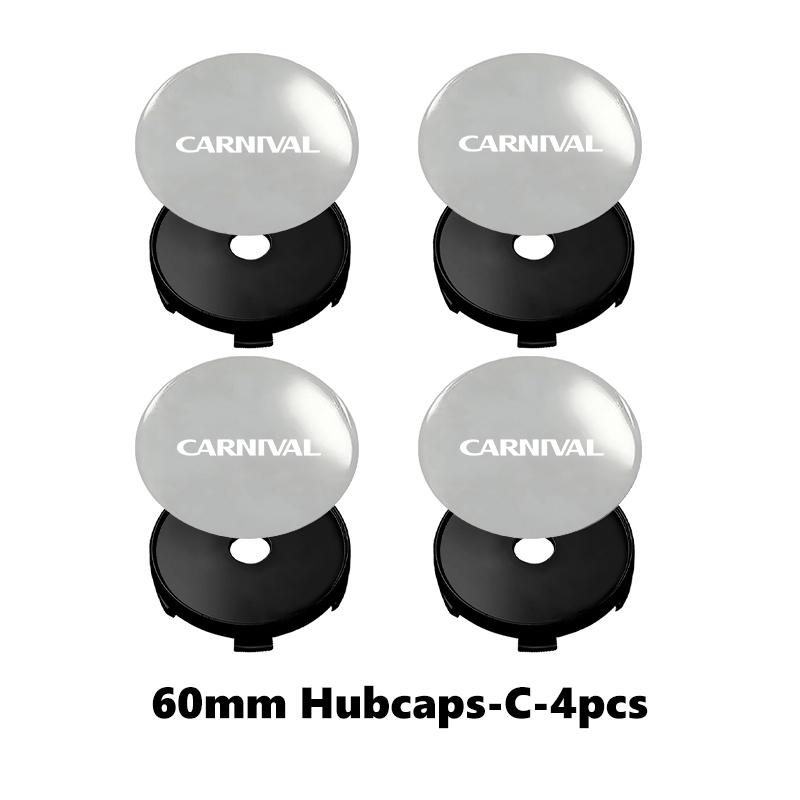 4pcs Car Wheel Center Hub Cap 60mm Universal Anti-Scratch Hub Protector For KIA EV6 Stinger RIO Sorento Picanto Ceed Borrego