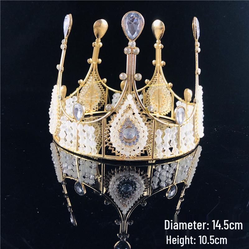 Královský krajkový a perlový dort - design královny čelenky pro svatby a narozeniny