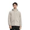 Li Ning Fitness Series Solid Color Hooded Water-Resistant Sports Jacket Men Jacket Light-Warm-Khaki AFDT751-11