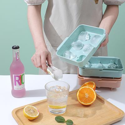 6 Grid Fruit Ice Tray Mold Household Ice Box Spherical Whiskey Ice Artifact Box
