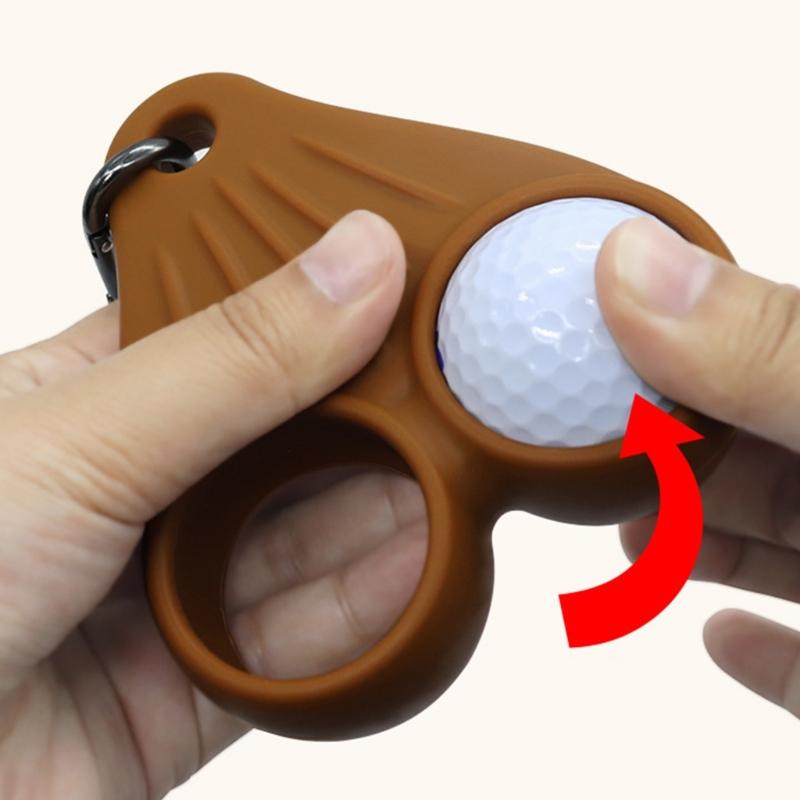 Silicone Golf Ball Holder Keychain Providing Sturdy Organization Solution for Golf Courses and Trip
