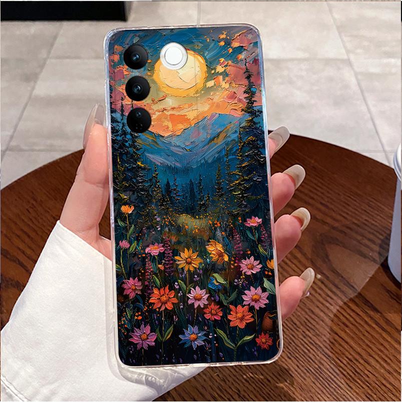 Case For Vivo V25e LATAM V27e V27 V 27 Pro 5G Casing Cute Love Heart Rabbit Funny Cover Clear TPU Silicone Soft Shell Phone Case