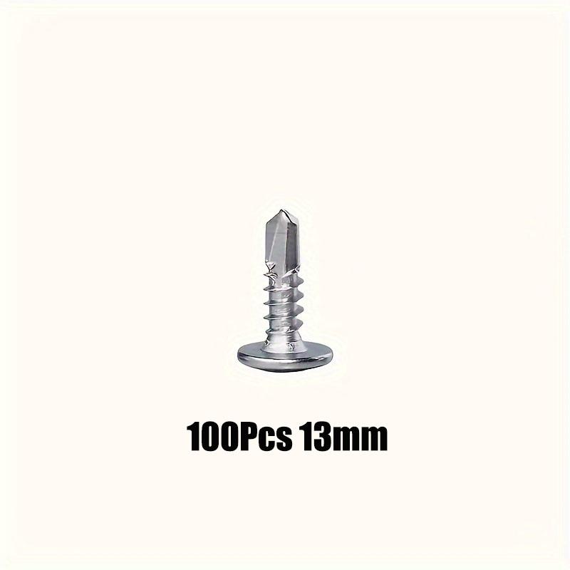 50/100pcs Carbon Steel Cross Round Head With Pad Self Drilling Self Tapping Screw With Pad For Warsaw Drill Tail Dovetail Screw