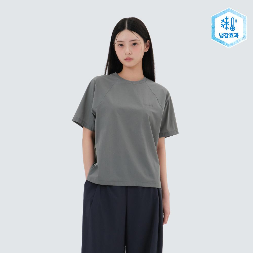 SNOWPEAK Airdot Women's Basic Short-Sleeve T-shirt Dark Gray (S25MWTTS35)