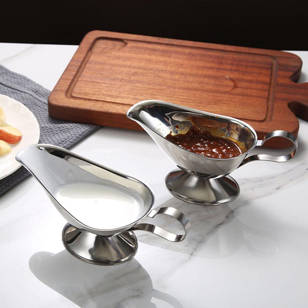 Table de Cuisine Poivre Noir Épice Sel Assaisonnement Tasse Assiette à Sauce Ketchup Récipient Sauce Saucière