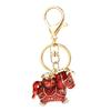 Exquisite Zodiac Horse Pendant Rhinestone New Year Pendant Fashion Horse Year Keychain  Ornaments