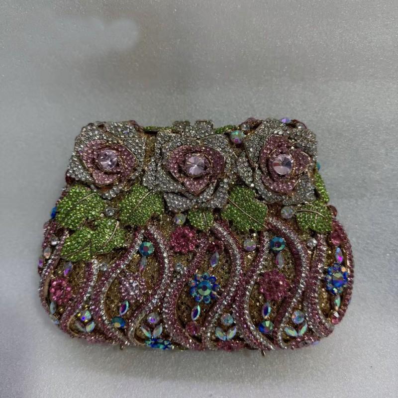 2026 Skull Evening Clutch Bag With Rhinestone Embellishment Lightweight Luxury Handheld Purse Formal Events