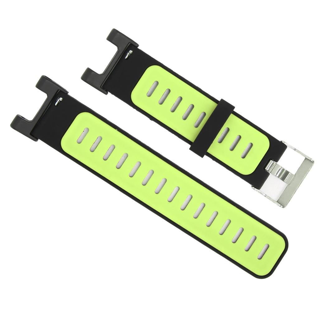 Silicone Soft Bracelet Belt Sport Watch Band Strap for Amazfit TRex for TRex Pro Watch(Black Green )