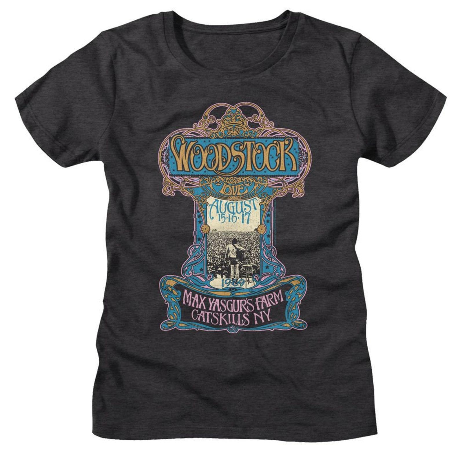 Woodstock Nouveau Poster Dark Gray Heather Women s T-Shirt M