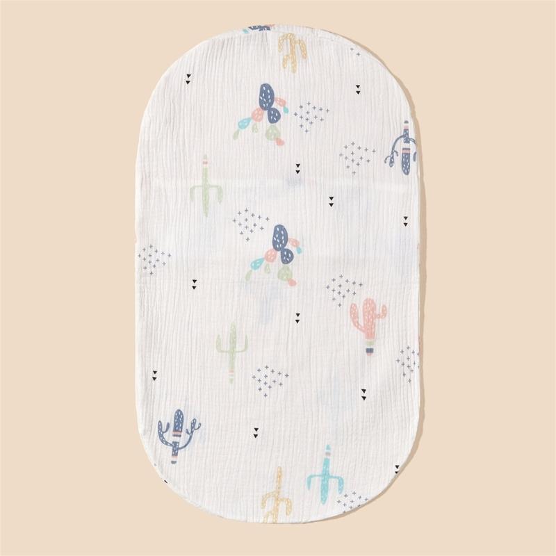 Baby Wickelkorb Laken Weicher Ovaler Stubenwagen Matratzenbezug für Baby Gitterbett Korb Waschbarer Baumwoll Wickelbezug