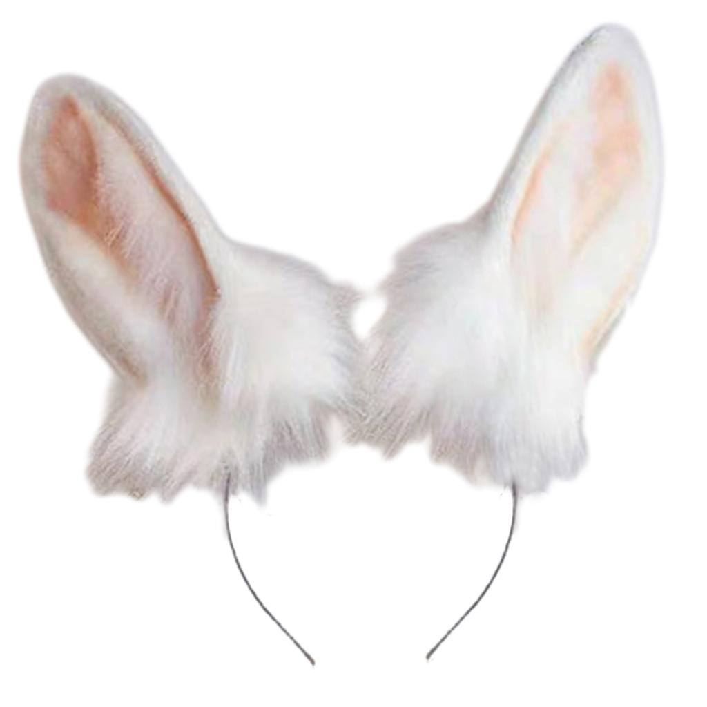 Rabbit Ear Headband Tail Girls Cosplay Accessories Beast Ears Fursuit Masquerade Cosplay Party