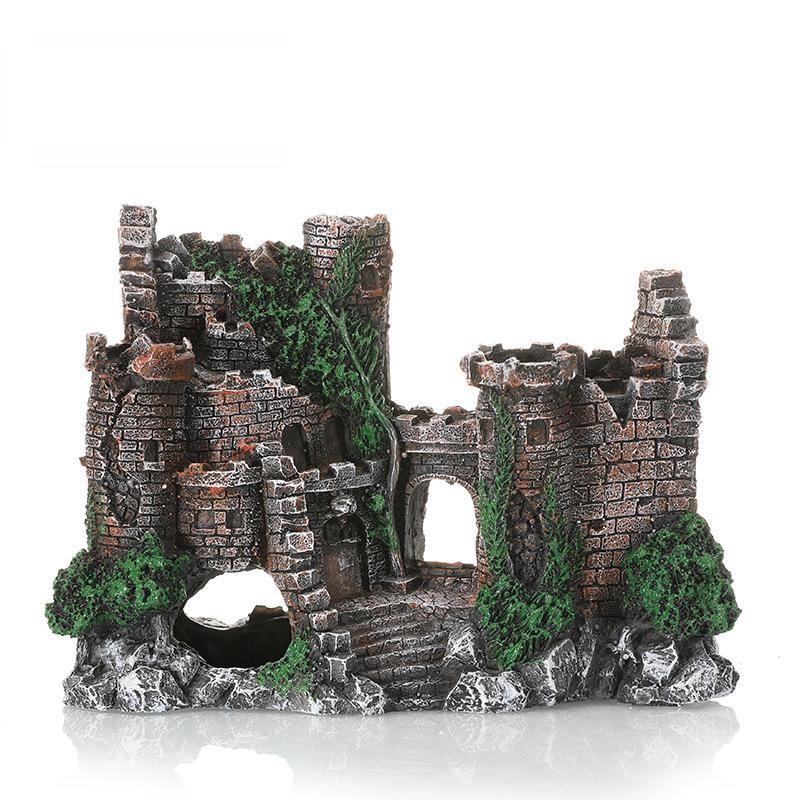 Simulation Castle Fish Tank Landscaping Ornaments