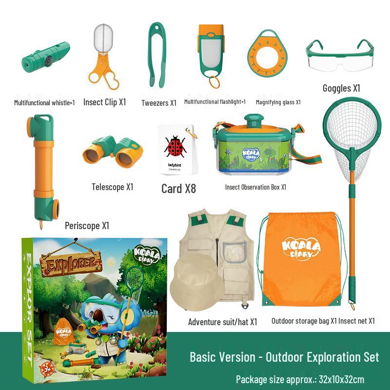 Kids' Nature Exploration Kit: Insect Catcher, Observation Box, Telescope & Wildlife Experiments