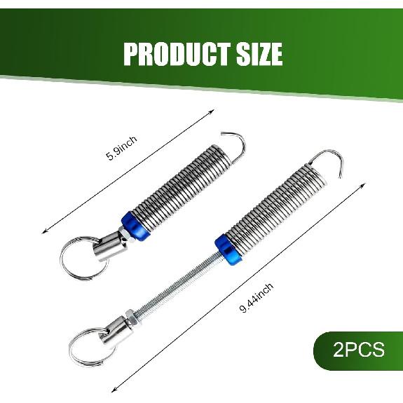 

Car Trunk Lid Metal Spring, 2PCS Car Lift Spring for Trunk, Automatic Lifting Spring Device, Connected to Replacement Parts, Fits for Most Models