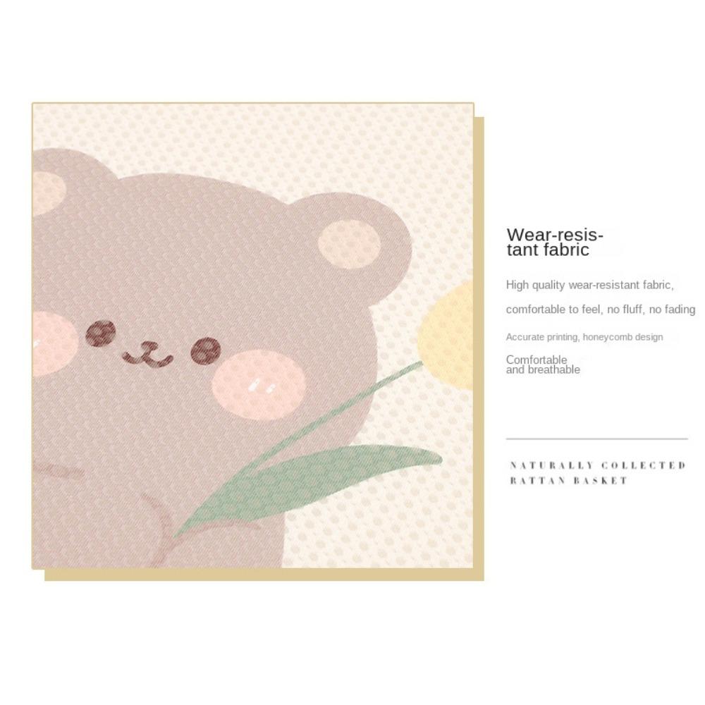 Protector Mat Cartoon Bear Car Seat Cushion Car Ice Silk Cushion  Car Interior Supplies