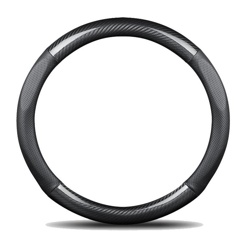 Automotive General Steering Wheel Cover Microfiber Leather Steering Wheel Cover Breathable Non-slip Steering Wheel Cover 38 cm чёрный