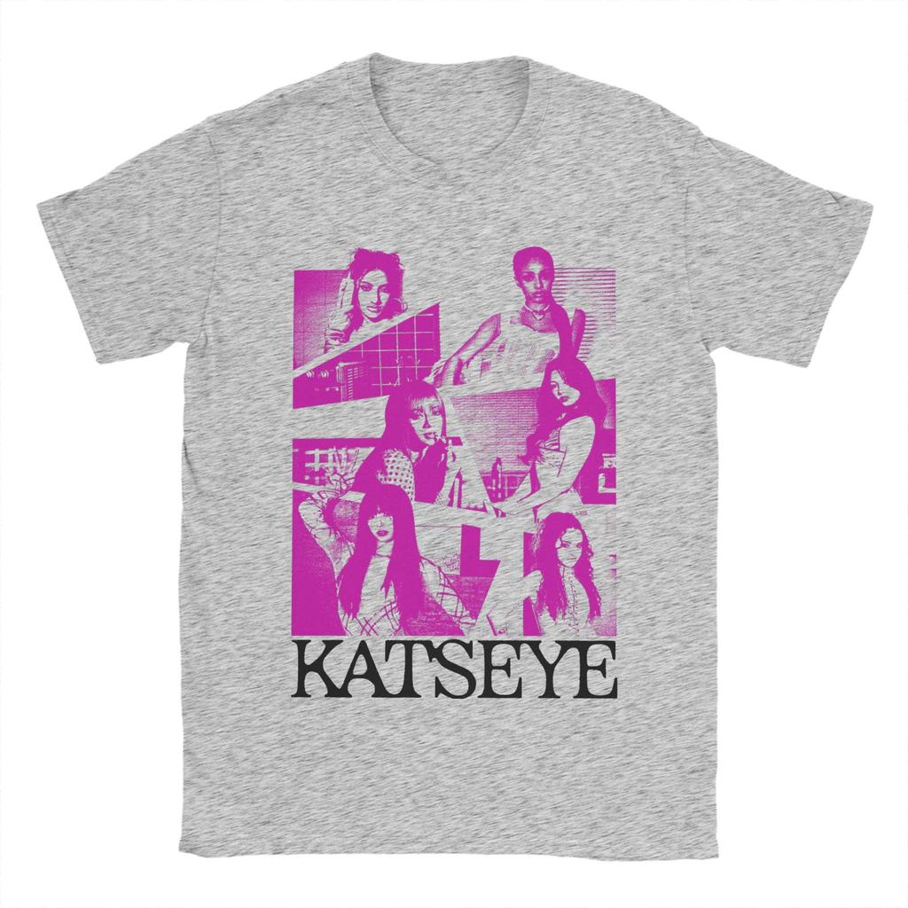 Purple Grunge Girl Katseye Kpop Unisex's T Shirt  Funny Tees Short Sleeve Crewneck T-Shirts Pure Cotton Gift Idea Tops