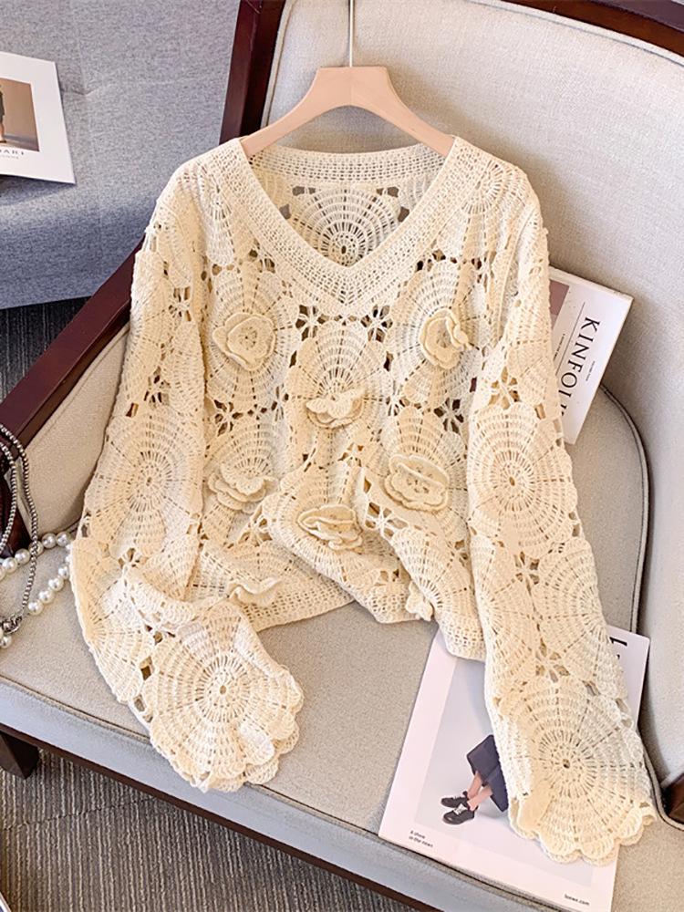 Plus Size Spring Set: Red Knitted Sweater & Dress