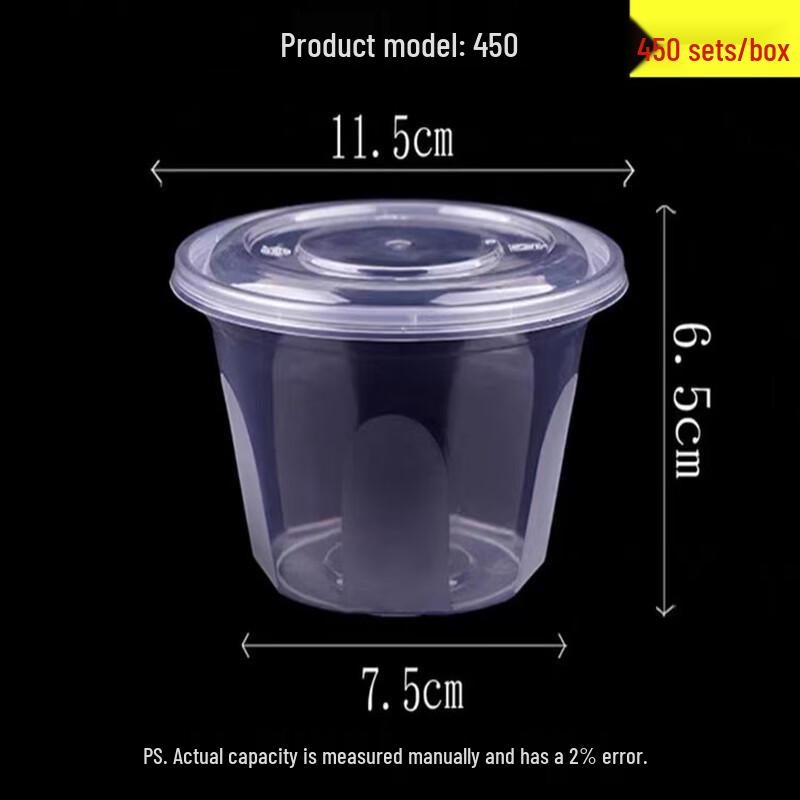 Disposable Round Plastic Takeout Food Containers
