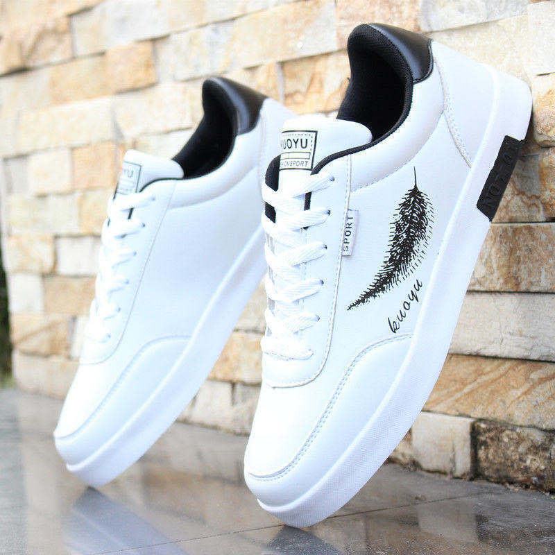 Men's Spring Men's Shoes 2026 New Casual Shoes Men's White Low-top Board Shoes Youth Sports Shoes