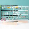 Wooden Desktop Earring Holder and Jewelry Display Stand