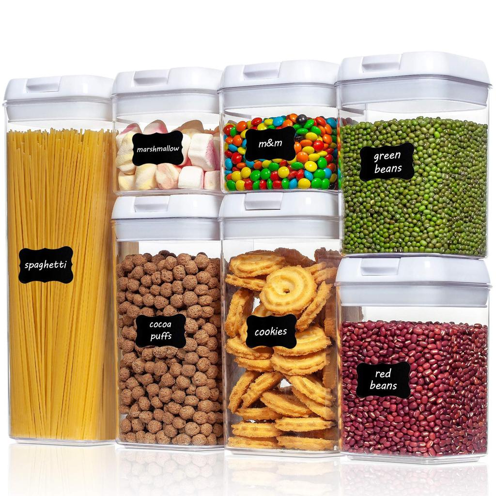 Food Storage Jar with Lid Kitchen Container Kitchen Organizer Stackable Dustproof Moisture Resistant Kitchen Accessorie