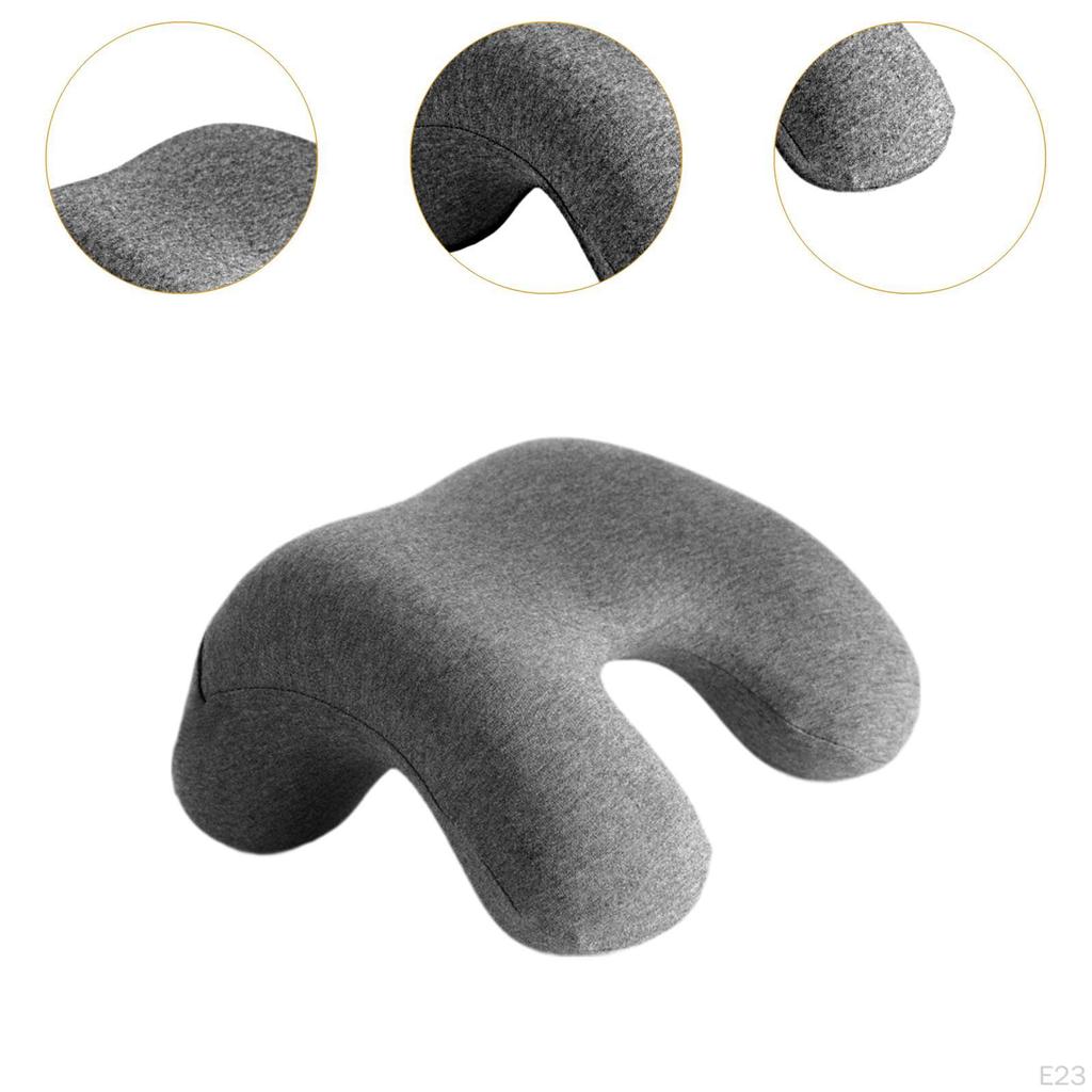 Reisekissen, Nickerchenkissen, Ultraleichtes Weiches Ergonomisches Tragbares Nickerchen-Gesichtskissen, Schlafkissen