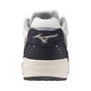 Mizuno Contender and Size 2E Sneakers, Sport/Casual, Off-White, Beige, Navy, 25.0 cm,