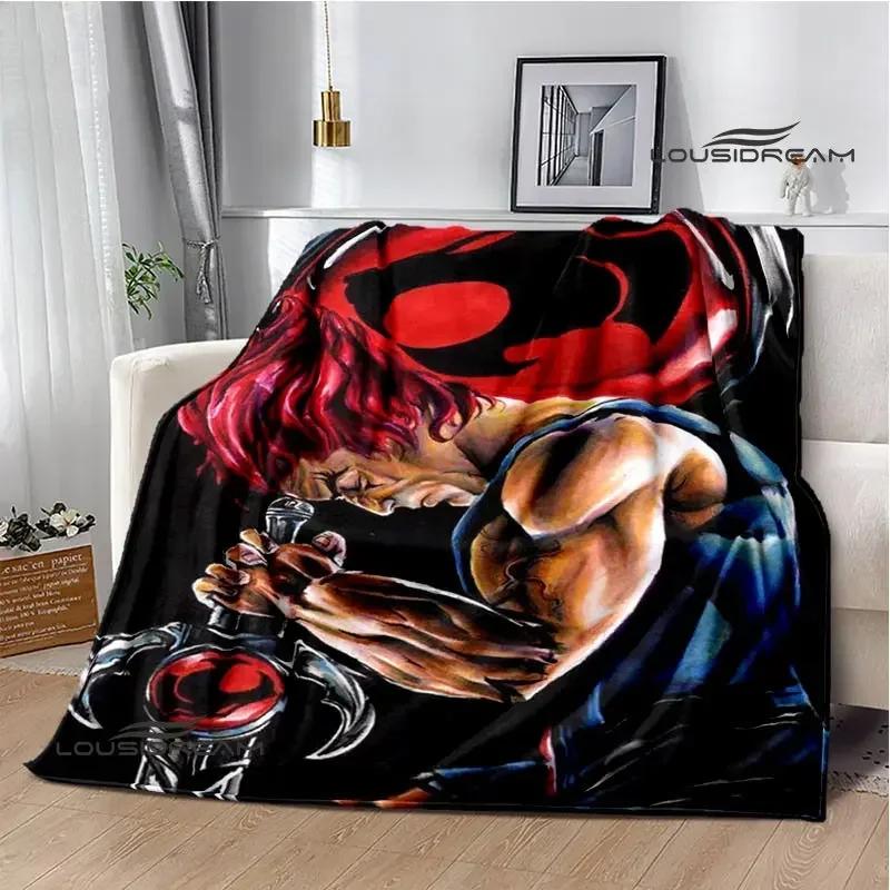 Thundercats Cartoon-Druckdecke, warme Decke für Kinder, T-Flansch-Decke, Heimreisedecke, Bettauskleidung, Geburtstagsgeschenk