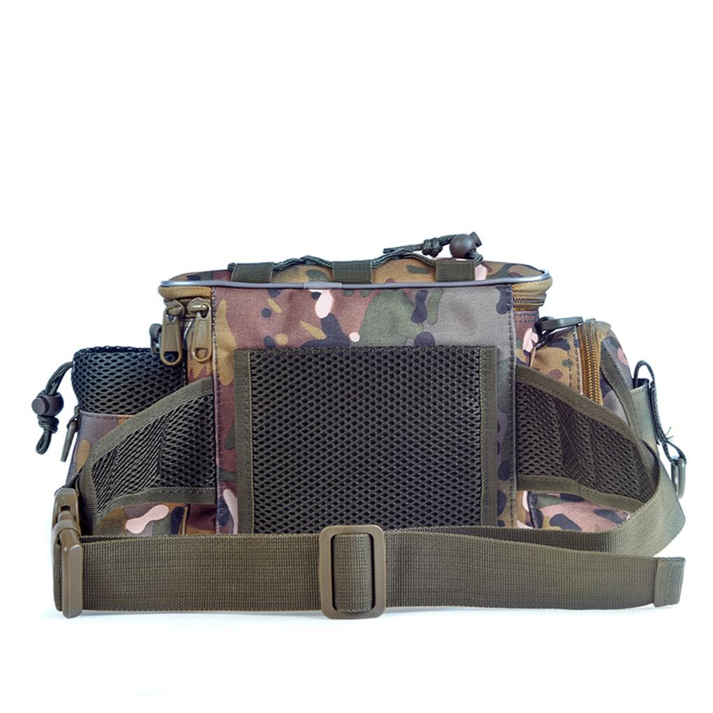 Fishing Tackle Bag, Large Waterproof Fishing Tackle Bag With Padded Shoulder Strap, Tear Resistant Soft Sided Fishing Tackle Bag