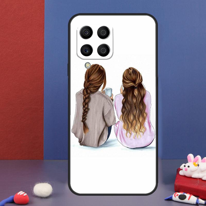 Best Friends BFF Matching Case For Samsung Galaxy M13 M53 M06 M16 M31 M11 M35 M55 M15 M56 M36 M12 M32 M52 M14 M34 M54
