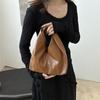 New fashion bags Girls commuter handbags Handbag niche design Soft leather pleated cloud bag tide