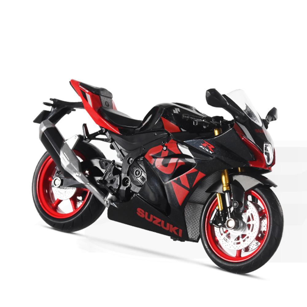 1:12 Aprilia Rsv4 Suzuki Gsx R1000r Alloy Motorcycle Model Diecast Car Toy Front Wheel Steering Miniature Cars Collect Ornaments