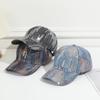 Fashionable Denim Baseball Cap Unisex Autumn Winter Style Breathable Sunshade Windproof Warm Curved Brim Hat for Men And Women