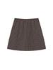Glony G Classic Lace-Up Midi Skirt (Brown)