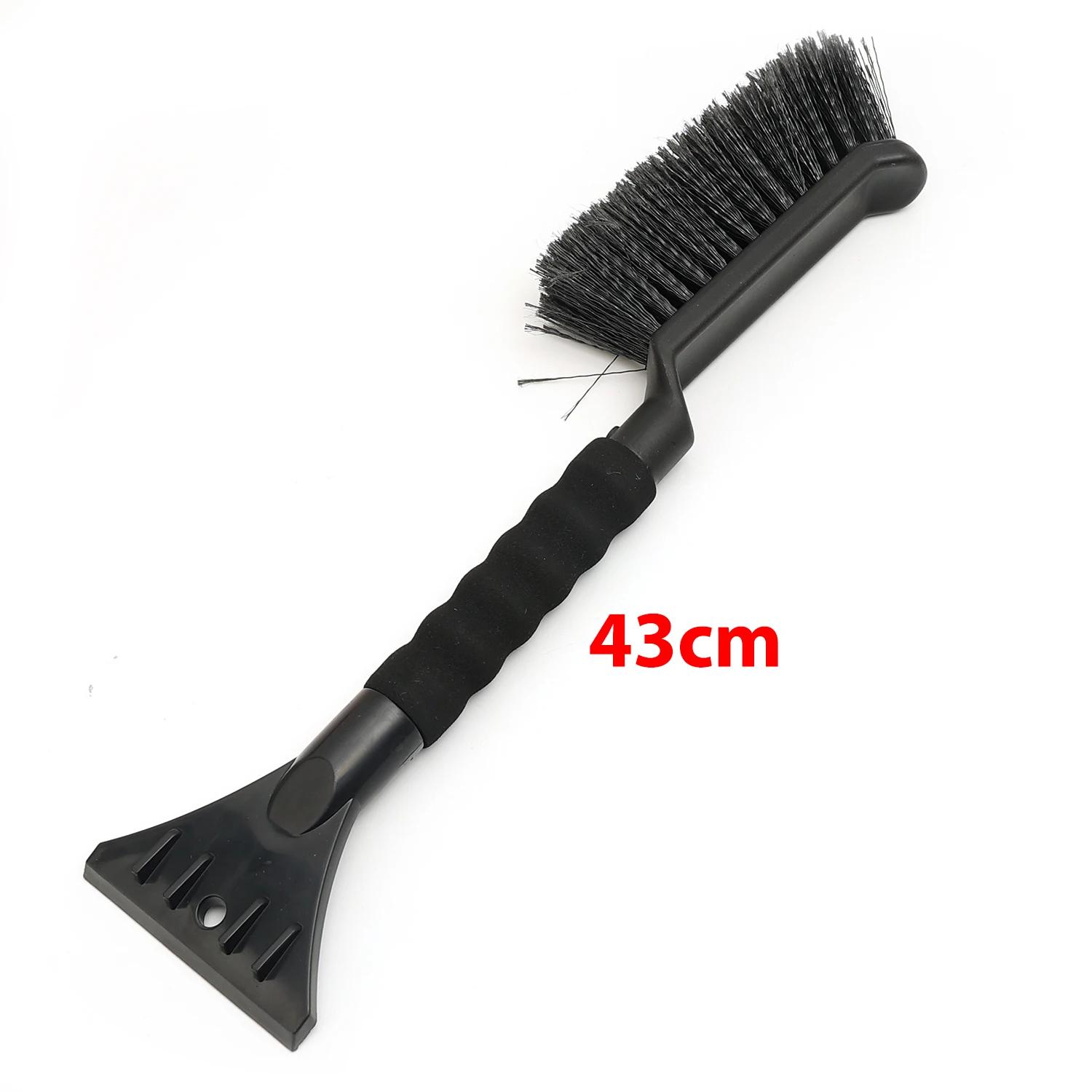 

Car Window Stain & Debris Sweeping Tool Window Snow Remover Red/blue Car 2-in-1 Snow Shovel Car Tire Cleaning Ice Scraper чёрный