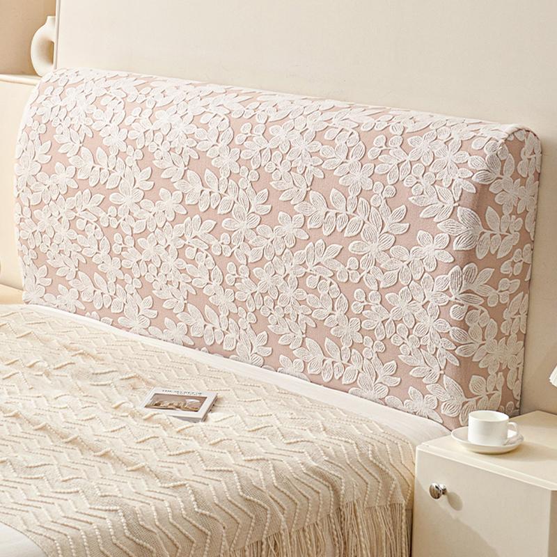 

Плотный жаккардовый чехол для изголовья кровати, мягкий эластичный жаккардовый чехол для изголовья кровати с цветочным узором, универсальный пылезащитный протектор для изголовья кровати 120cm