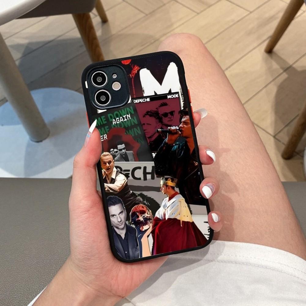 D-depeche M-mode Band Phone Case For iPhone 14 X XR XS 7 8 Plus 11 12 13 Pro MAX 13mini Matte Shockproof Case