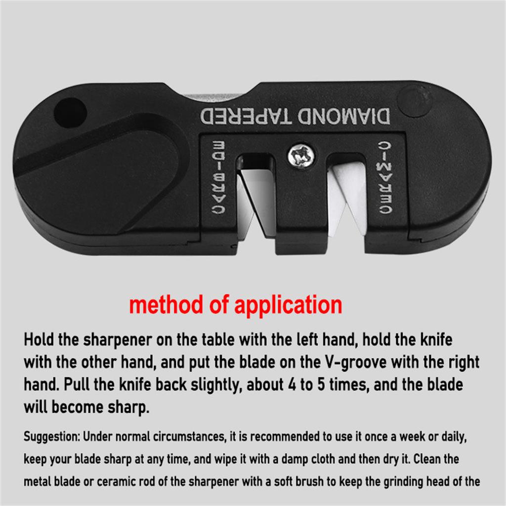 3-in-1 Portable Knife Sharpener Outdoor Multi-purpose Tungsten Steel Sharpening Tool For Home Kitchen Outdoor Camping