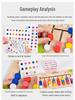 Montessori Wooden Eight-Color Puzzle for Early Education and Logical Thinking Training.