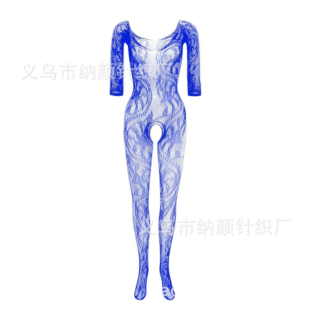 New One-piece One-piece Mesh, Big Dragon Pattern Free-to-take Lingerie