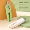 Pet Nail Clippers With Led Light Anti Splash Cover Nail File For Grooming Cats Dogs At Home