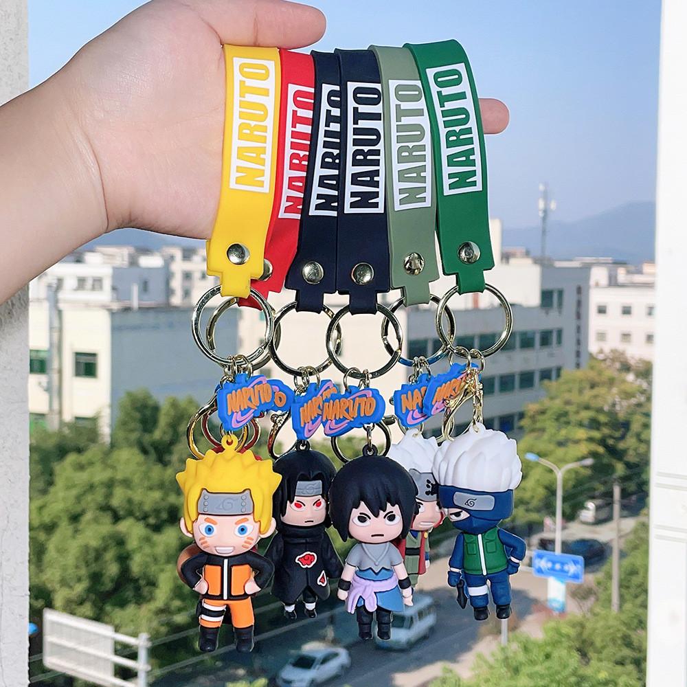 Cute Pvc Naruto Keychain Soft Rubber Figure Halloween Party Gift For Friends