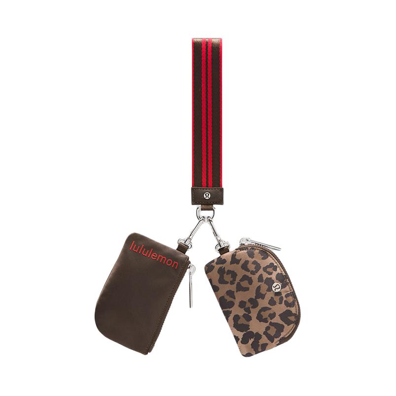 Lululemon Wristband Design Versatile Wallet Women Wallet Leopard-Print Oxford-Red LW9GAZS Leopard Print & Oxford Red