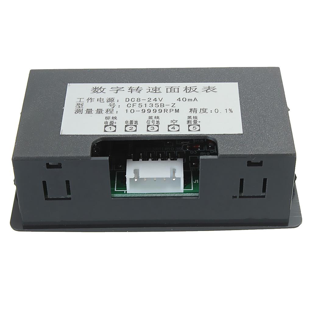 Blue 4 Digital LED Tachometer RPM Speed Meter+Hall Proximity Switch Sensor NPN Blue 4 Digital LED Tachometer RPM Speed Meter+Hall Proximity Switch Sensor NPN