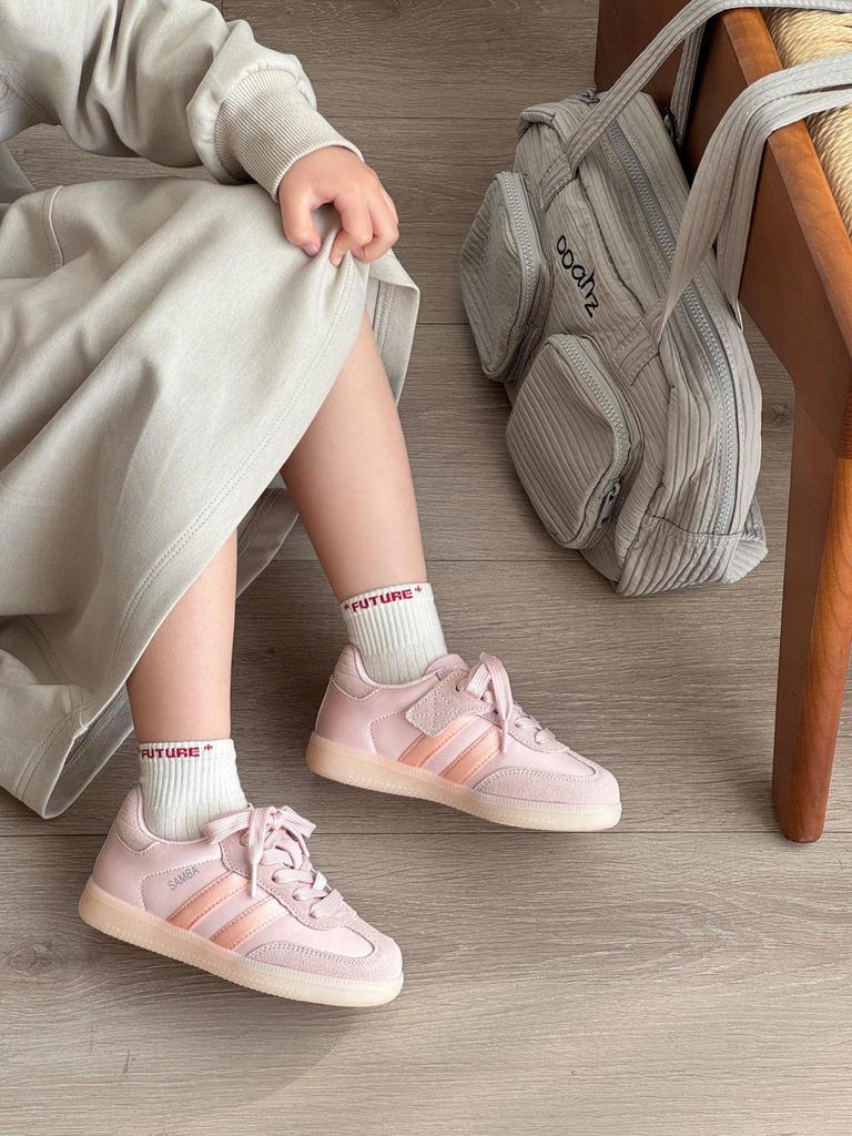 Kids' Korean Style Lightweight German Training Shoes – Spring 2025 New Arrivals, Unisex Low-Top Soft Sports Shoes.