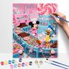 Disney Candy Factory Oil Paint Digital Painting Art Kit FillIn Painting Home Decor